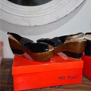 Miz Mooz Black and Tan Platform Shoes